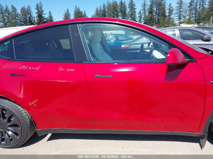 2023 Tesla Model Y Awd/Performance Dual Motor All-Wheel Drive VIN: 7SAYGDEFXPF873207 Lot: 39258080