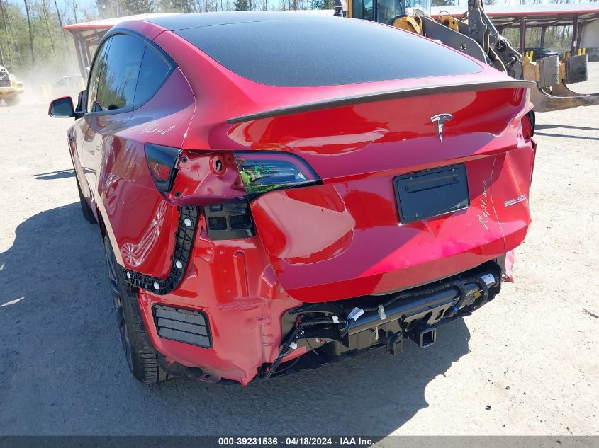 2023 Tesla Model Y Awd/Performance Dual Motor All-Wheel Drive VIN: 7SAYGDEFXPF873207 Lot: 39258080