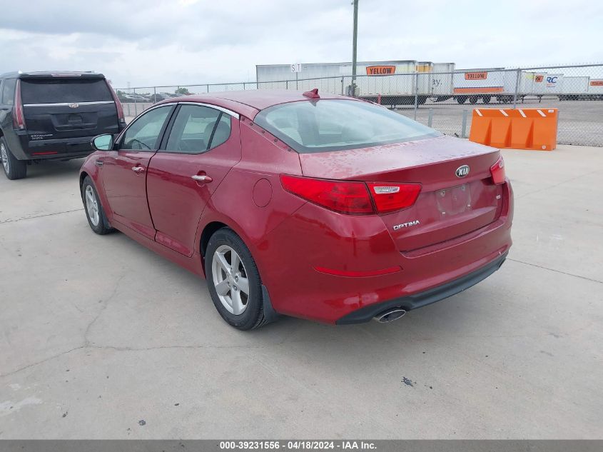 2015 Kia Optima Lx VIN: 5XXGM4A76FG450281 Lot: 39231556