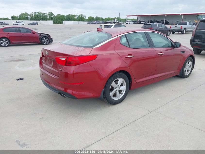 2015 Kia Optima Lx VIN: 5XXGM4A76FG450281 Lot: 39231556
