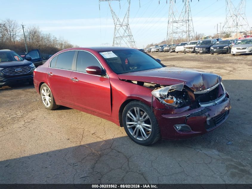 2011 Hyundai Genesis 3.8 VIN: KMHGC4DE8BU142901 Lot: 39231562