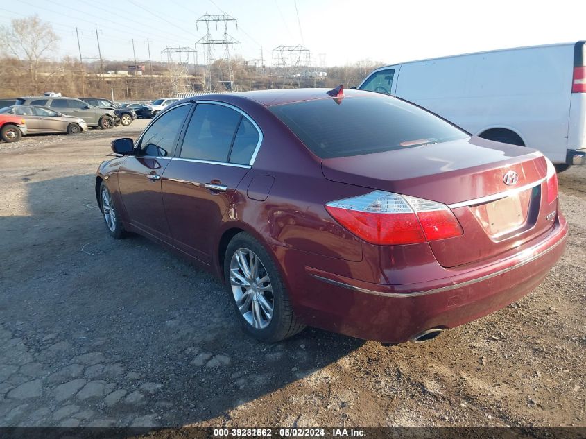 2011 Hyundai Genesis 3.8 VIN: KMHGC4DE8BU142901 Lot: 39231562