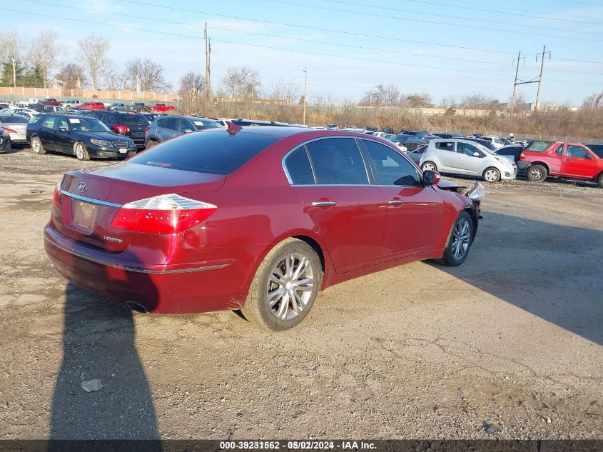 2011 Hyundai Genesis 3.8 VIN: KMHGC4DE8BU142901 Lot: 39231562