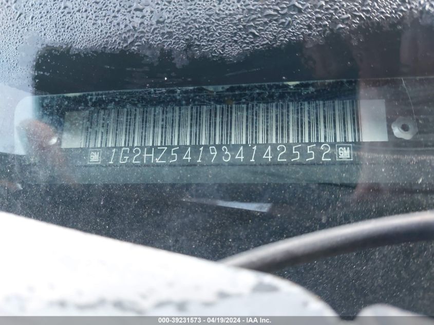 2003 Pontiac Bonneville Ssei VIN: 1G2HZ541934142552 Lot: 39231573
