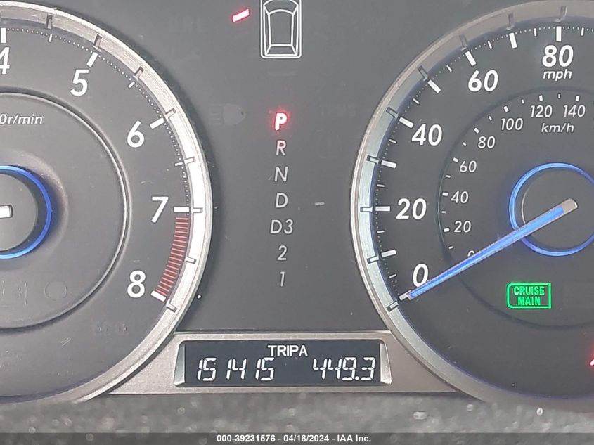 2015 Honda Crosstour Ex-L VIN: 5J6TF3H50FL001373 Lot: 30036037