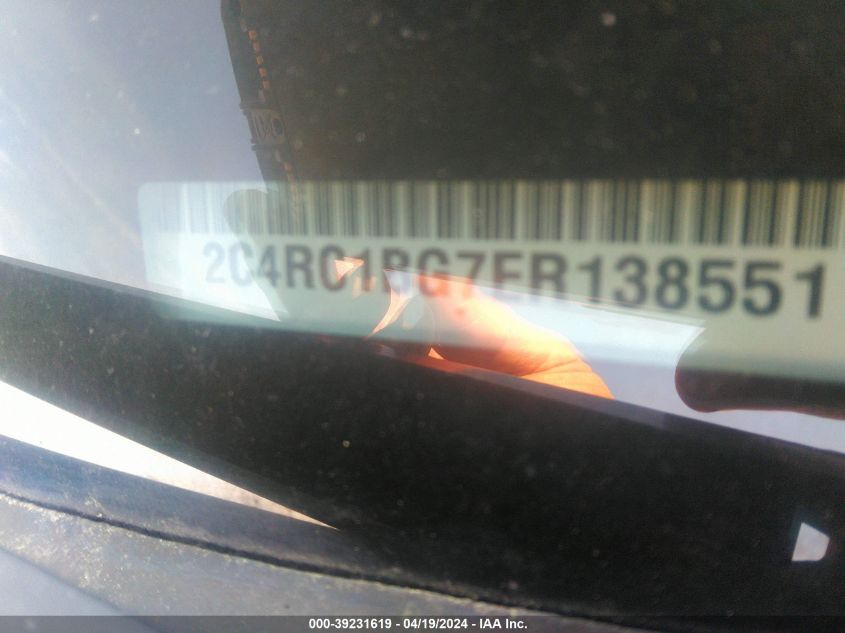 2014 Chrysler Town & Country Touring VIN: 2C4RC1BG7ER138551 Lot: 39231619