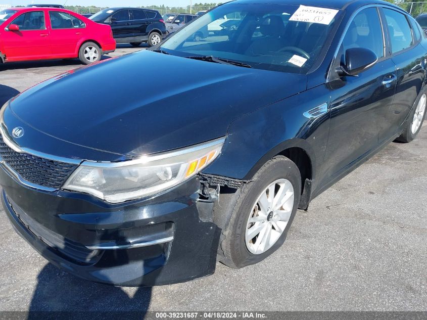 2016 Kia Optima Lx VIN: 5XXGT4L35GG051716 Lot: 39231657