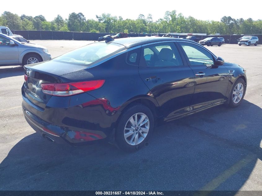 2016 Kia Optima Lx VIN: 5XXGT4L35GG051716 Lot: 39231657