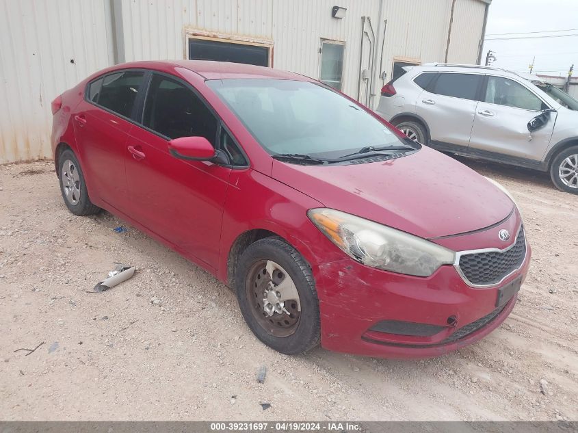 2014 Kia Forte Lx VIN: KNAFK4A60E5075805 Lot: 39231697