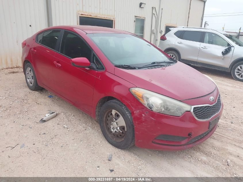 2014 Kia Forte Lx VIN: KNAFK4A60E5075805 Lot: 39258176