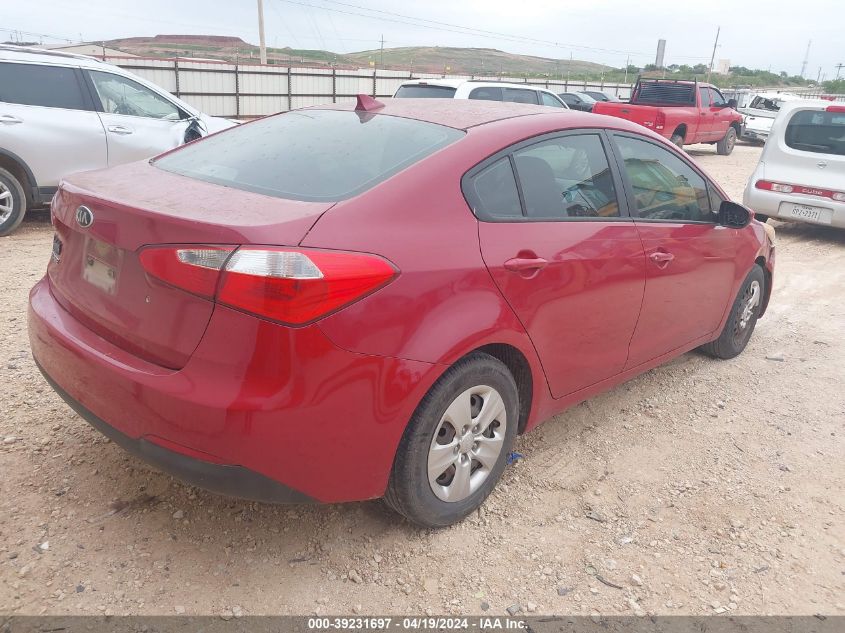 2014 Kia Forte Lx VIN: KNAFK4A60E5075805 Lot: 39258176