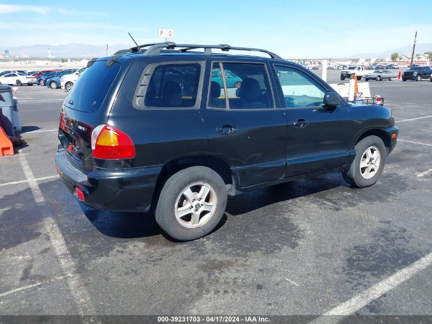 2004 Hyundai Santa Fe VIN: KM8SB12B04U827353 Lot: 20150810