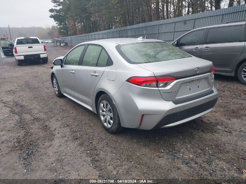 2022 Toyota Corolla Le VIN: JTDEPMAE4NJ225395 Lot: 39255389