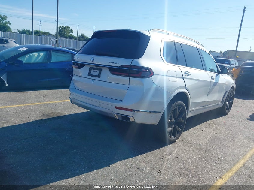2024 BMW X7 xDrive40I VIN: 5UX23EM05R9S07742 Lot: 39231734