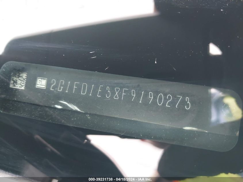 2015 Chevrolet Camaro 1Lt VIN: 2G1FD1E38F9190273 Lot: 48674784