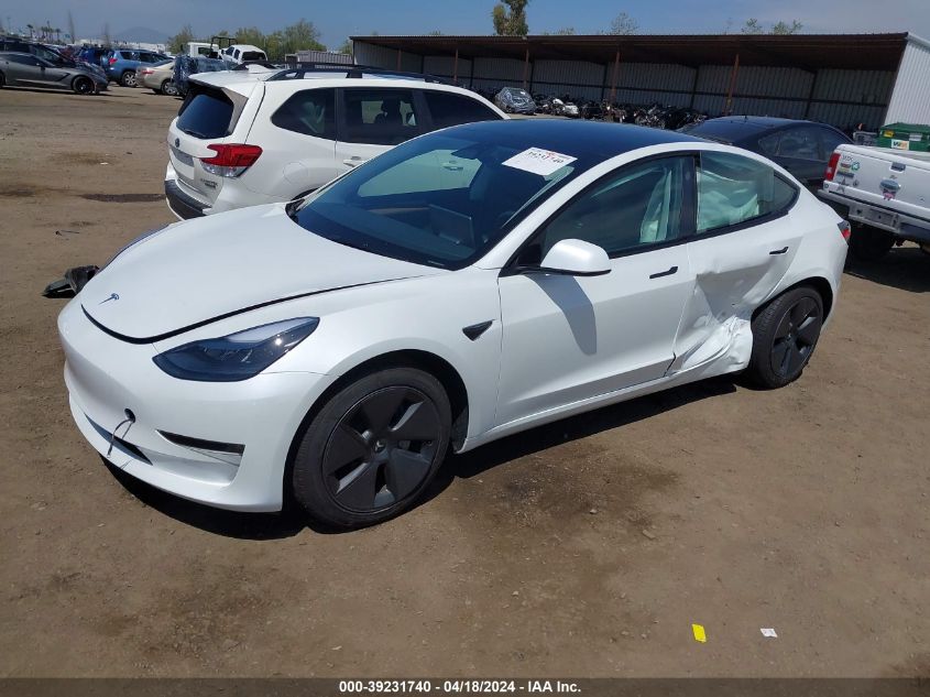2023 Tesla Model 3 Long Range Dual Motor All-Wheel Drive VIN: 5YJ3E1EBXPF631106 Lot: 39231740