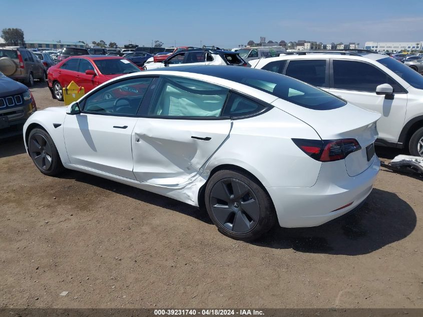 2023 Tesla Model 3 Long Range Dual Motor All-Wheel Drive VIN: 5YJ3E1EBXPF631106 Lot: 39231740