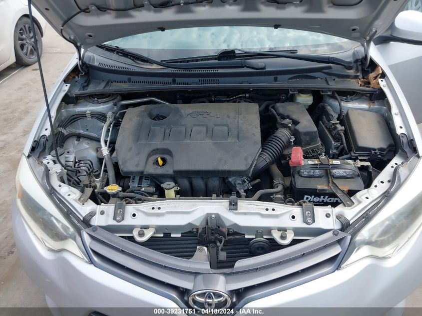 2015 Toyota Corolla Le VIN: 2T1BURHE6FC471862 Lot: 39231751