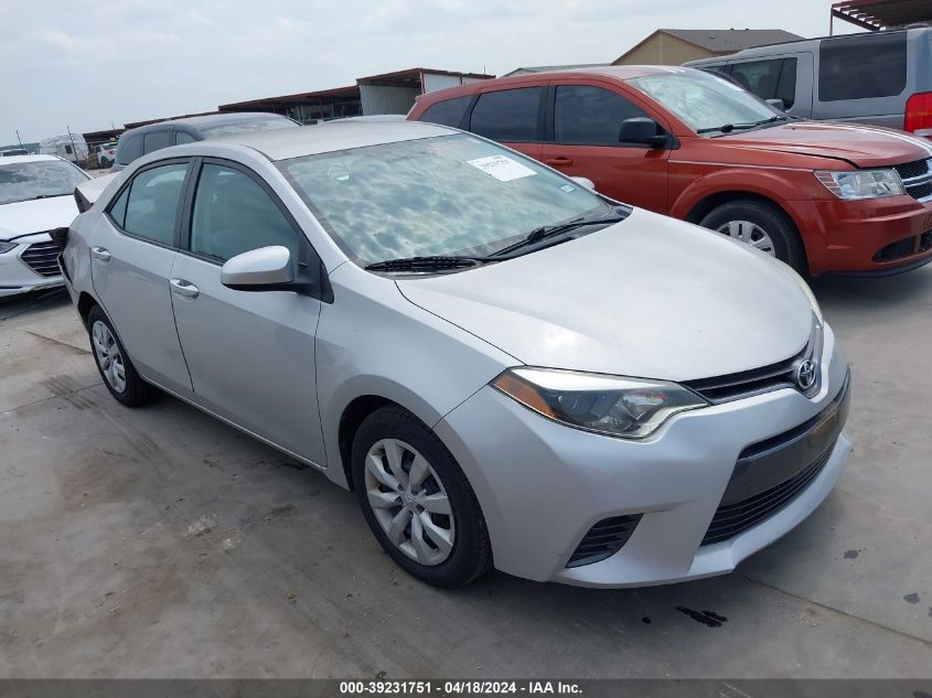 2015 Toyota Corolla Le VIN: 2T1BURHE6FC471862 Lot: 39231751