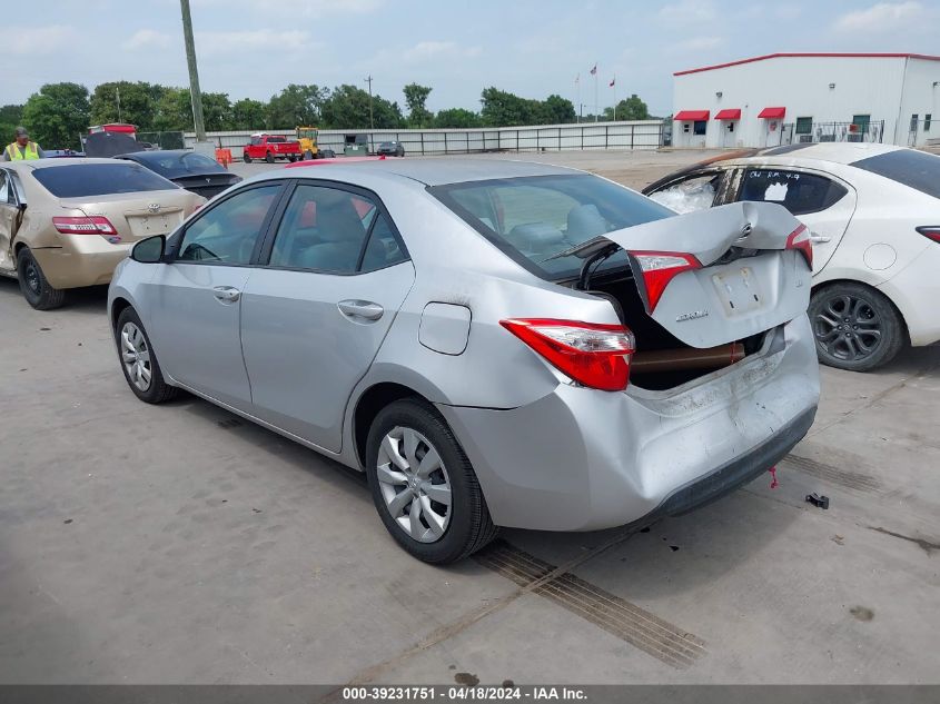 2015 Toyota Corolla Le VIN: 2T1BURHE6FC471862 Lot: 39252645