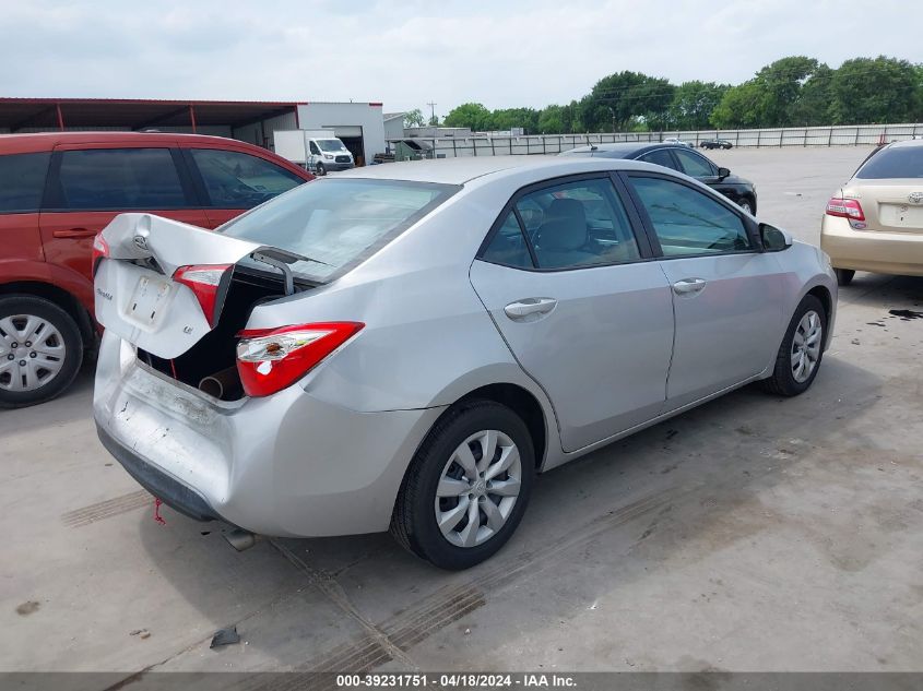 2015 Toyota Corolla Le VIN: 2T1BURHE6FC471862 Lot: 39231751