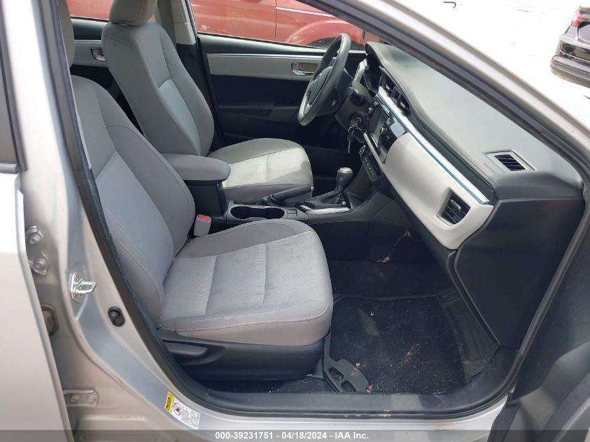 2015 Toyota Corolla Le VIN: 2T1BURHE6FC471862 Lot: 39231751