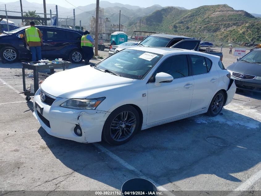 2012 Lexus Ct 200H Premium VIN: JTHKD5BH5C2068234 Lot: 39231752