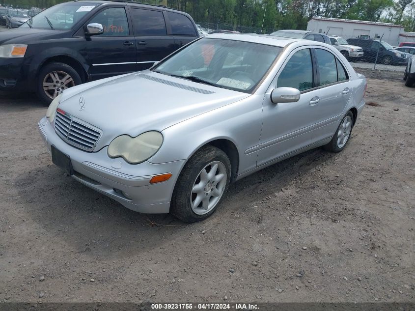 WDBRF61J12F274841 | 2002 MERCEDES-BENZ C 240