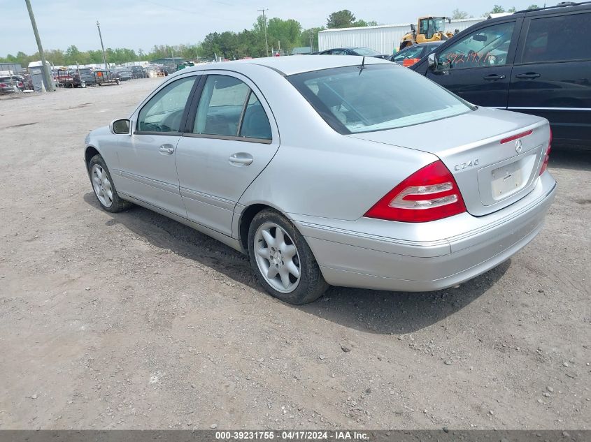 WDBRF61J12F274841 | 2002 MERCEDES-BENZ C 240