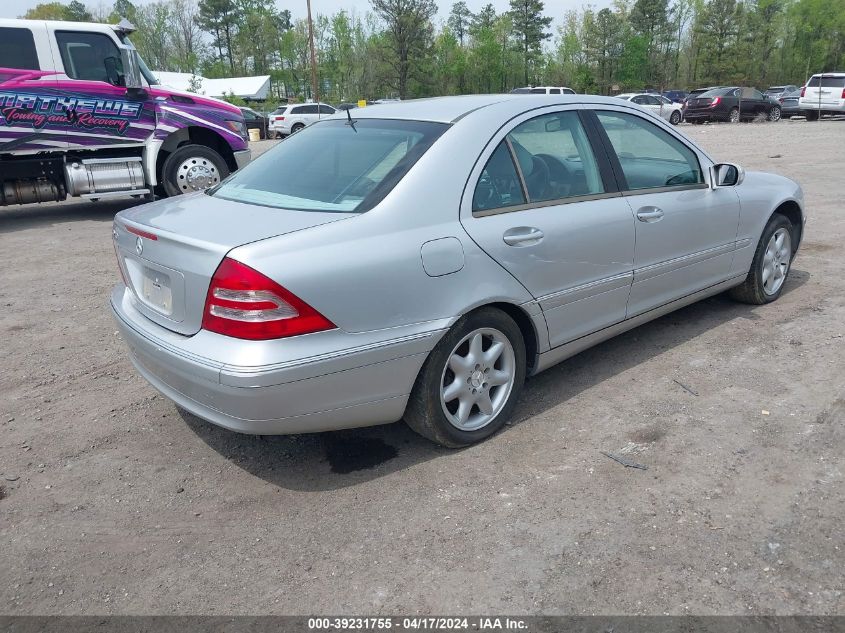 WDBRF61J12F274841 | 2002 MERCEDES-BENZ C 240