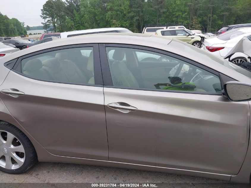 2012 Hyundai Elantra Limited VIN: 5NPDH4AE0CH100098 Lot: 39231784