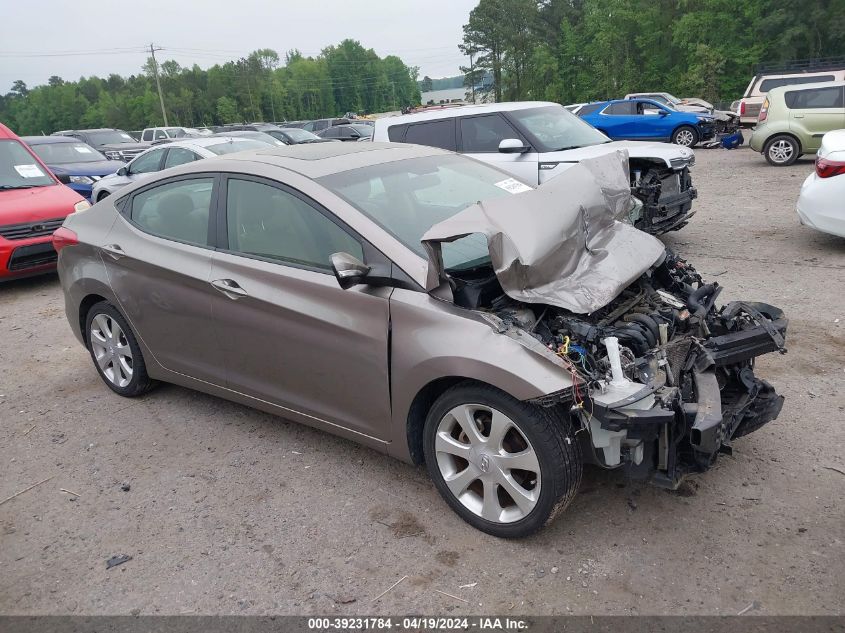 2012 Hyundai Elantra Limited VIN: 5NPDH4AE0CH100098 Lot: 39231784