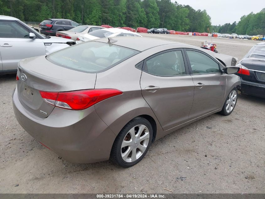 2012 Hyundai Elantra Limited VIN: 5NPDH4AE0CH100098 Lot: 39231784
