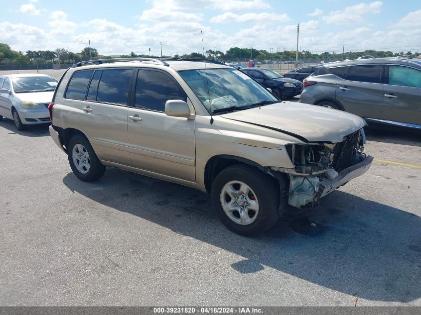 2006 Toyota Highlander VIN: JTEGD21A360153627 Lot: 39231820
