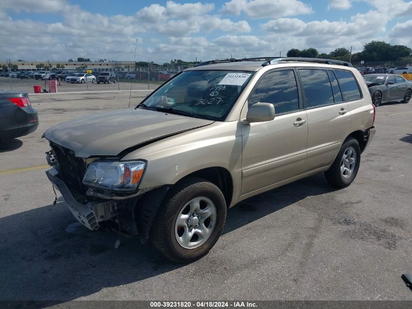2006 Toyota Highlander VIN: JTEGD21A360153627 Lot: 39231820