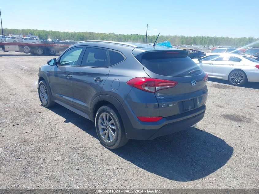 2017 Hyundai Tucson Se VIN: KM8J3CA4XHU455730 Lot: 39231823