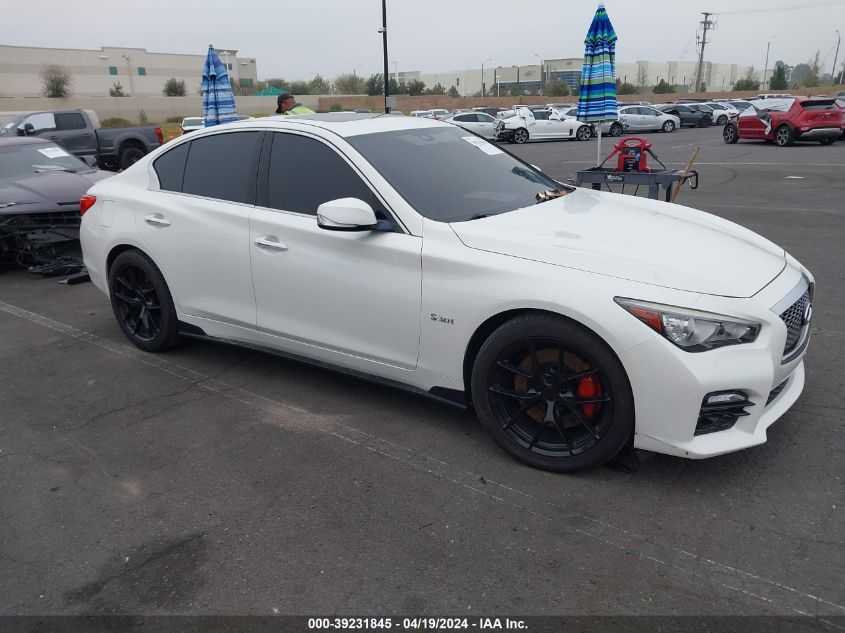 2017 Infiniti Q50 3.0T Red Sport 400 VIN: JN1FV7AR5HM871646 Lot: 39231845