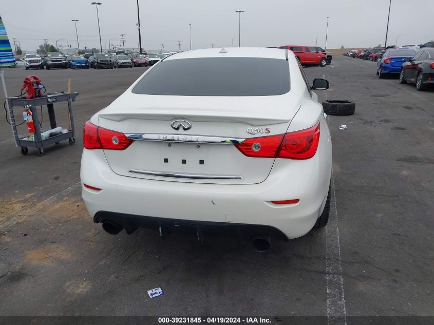 2017 Infiniti Q50 3.0T Red Sport 400 VIN: JN1FV7AR5HM871646 Lot: 39231845