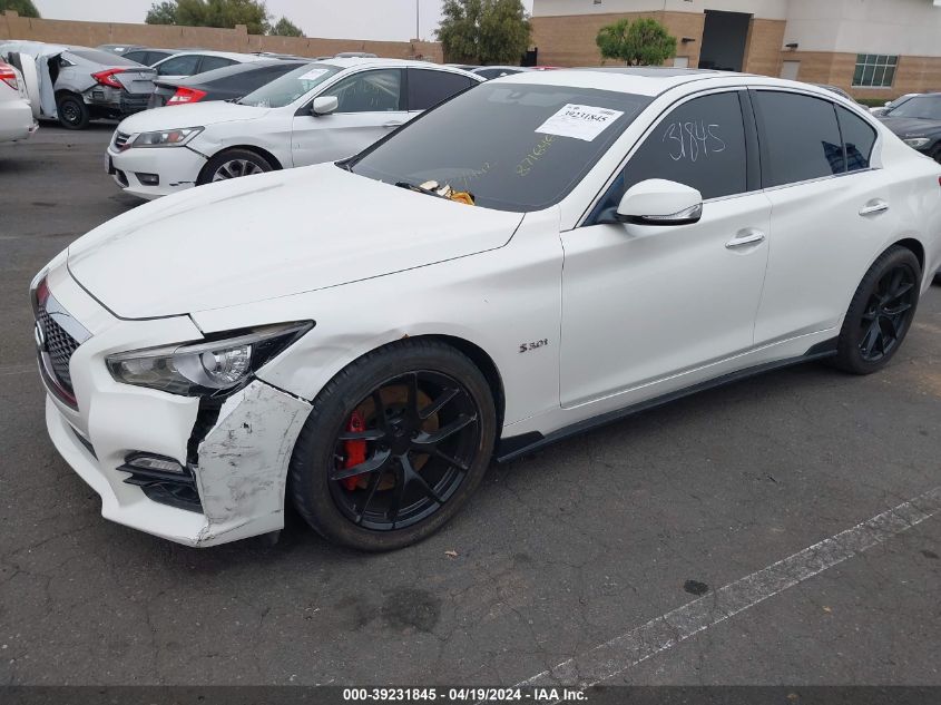 2017 Infiniti Q50 3.0T Red Sport 400 VIN: JN1FV7AR5HM871646 Lot: 39231845