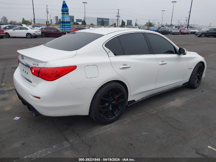 2017 Infiniti Q50 3.0T Red Sport 400 VIN: JN1FV7AR5HM871646 Lot: 39231845