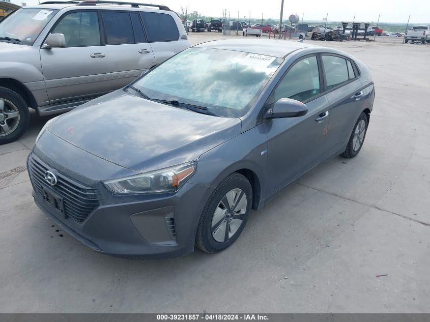 2017 Hyundai Ioniq Hybrid Blue VIN: KMHC65LC4HU057297 Lot: 39231857