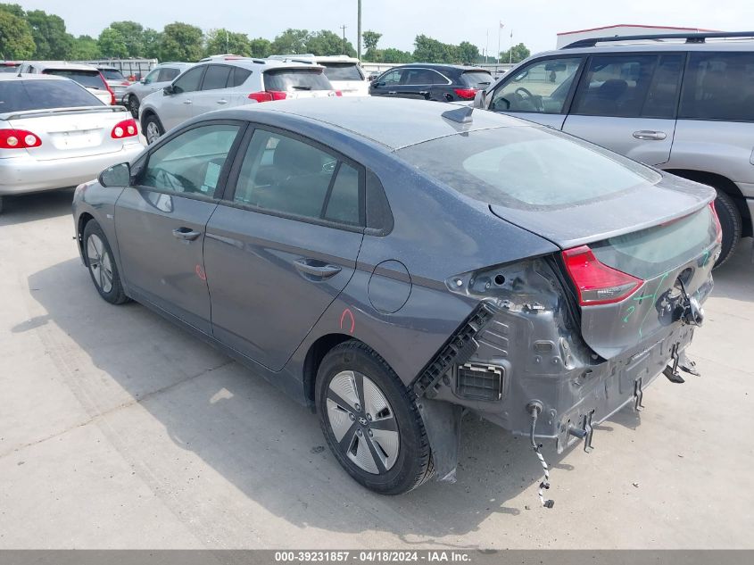 2017 Hyundai Ioniq Hybrid Blue VIN: KMHC65LC4HU057297 Lot: 39231857