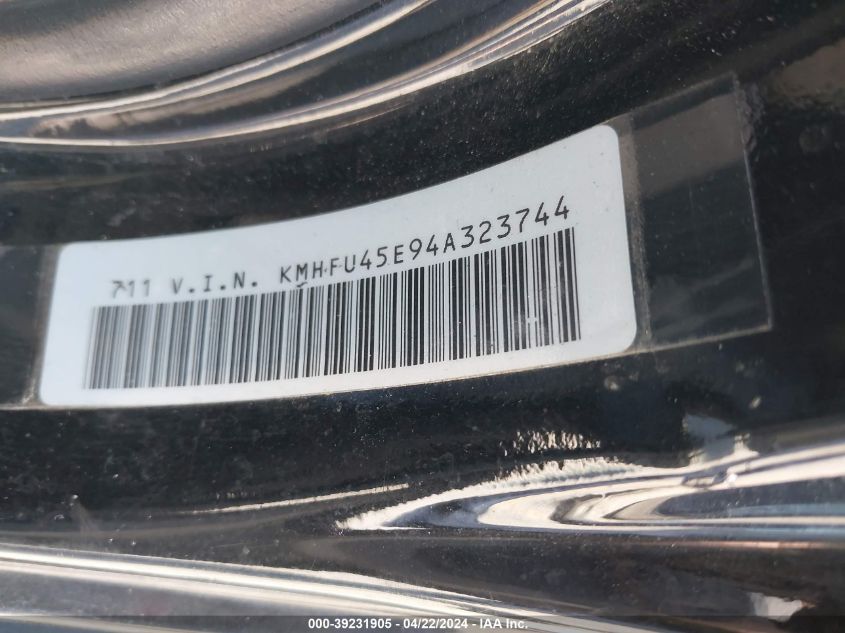 2004 Hyundai Xg350 L VIN: KMHFU45E94A323744 Lot: 39231905