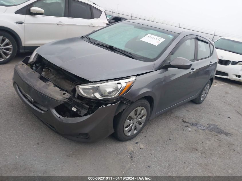 2017 Hyundai Accent Se VIN: KMHCT5AEXHU312886 Lot: 39231911