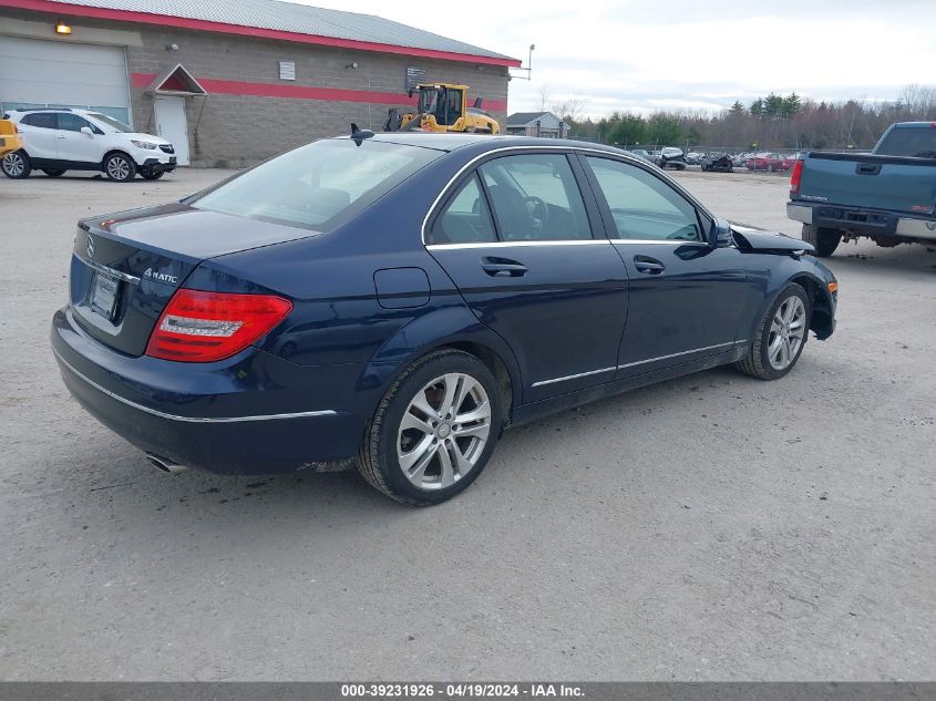 2013 Mercedes-Benz C 300 Luxury 4Matic/Sport 4Matic VIN: WDDGF8AB6DR252998 Lot: 39231926