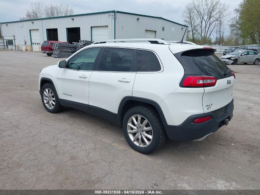 2017 Jeep Cherokee Limited 4X4 VIN: 1C4PJMDS3HW521169 Lot: 39231938