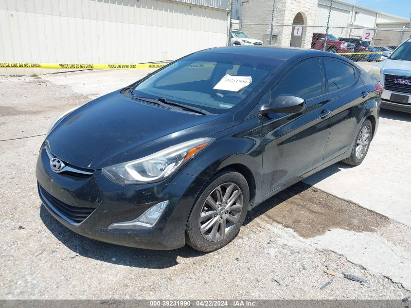 2015 Hyundai Elantra Se VIN: KMHDH4AEXFU393496 Lot: 50078294