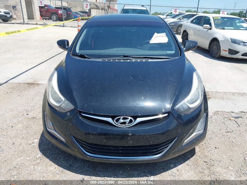 2015 Hyundai Elantra Se VIN: KMHDH4AEXFU393496 Lot: 50078294