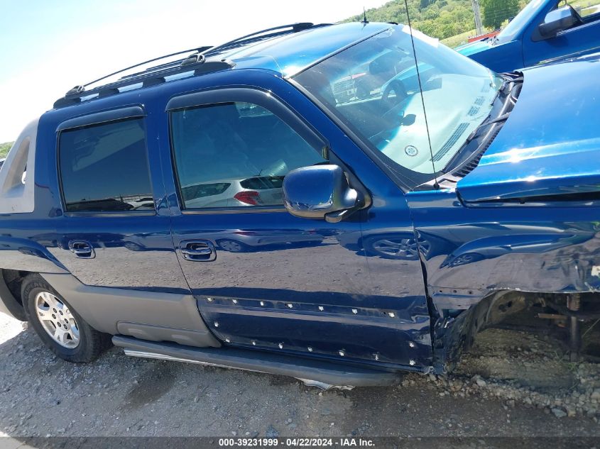 2002 Chevrolet Avalanche 1500 VIN: 3GNEK13T12G131360 Lot: 39231999