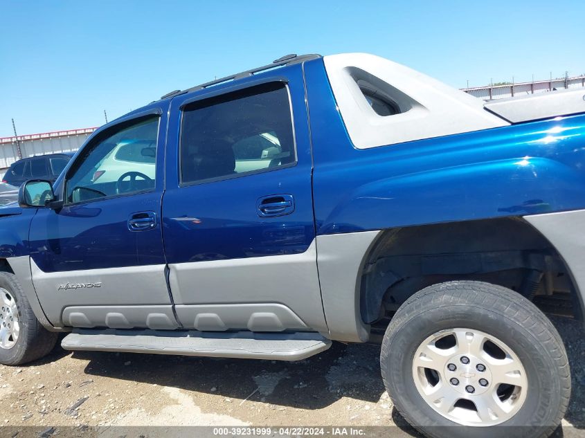 2002 Chevrolet Avalanche 1500 VIN: 3GNEK13T12G131360 Lot: 49605304